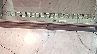 In the Kitchen My Best Friend’s MILF Wife Teases Me and We End up Fucking Hard with Vaginal Creampie