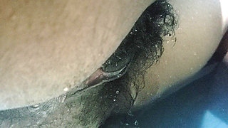 Hot Wife Big Pussy Standing Up On Water, Homemade Sex & Hairy Pussy Close up Carrying