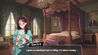Femboy Futa House Futanari Hentai Game Ep.24 My Neighbor Is Jumping on My Cock Until We Cum Together!