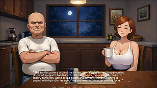 Grandpa Lesson Taboo Hentai Game Ep.2 Cum All Over His Grandson Wife Ass in the Pantry!