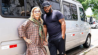 Granny Pickup Gets Anal Destruction by BBC - Rough Fucking & Creampie