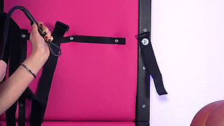 Deserved Punishment - Whipped and Taken with the Strap-on