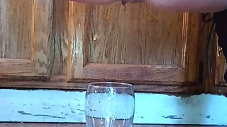 Sexxycandyxxx piss drinking addict goes hard