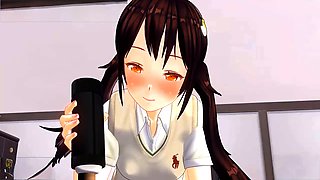Oral job, asian, 2d