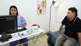 Perverted Doctor Makes His Patient Have an Orgasm with His Hard Cock