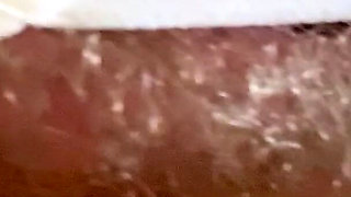 Cspot Sneak Peek of Dripping Hairy Pussy From Below