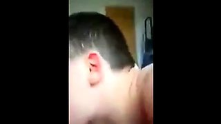 Daddy gives twink his first blowjob