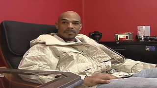 Two sexy brunettes, one big black cock, and a sizzling cum swapping finish