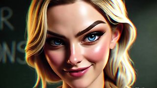 Sexy blonde Taylor Whyte in 3D audio POV clos